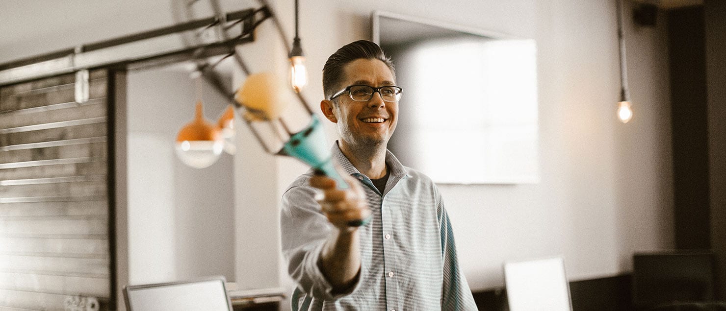 Having fun in the Criterion.B office